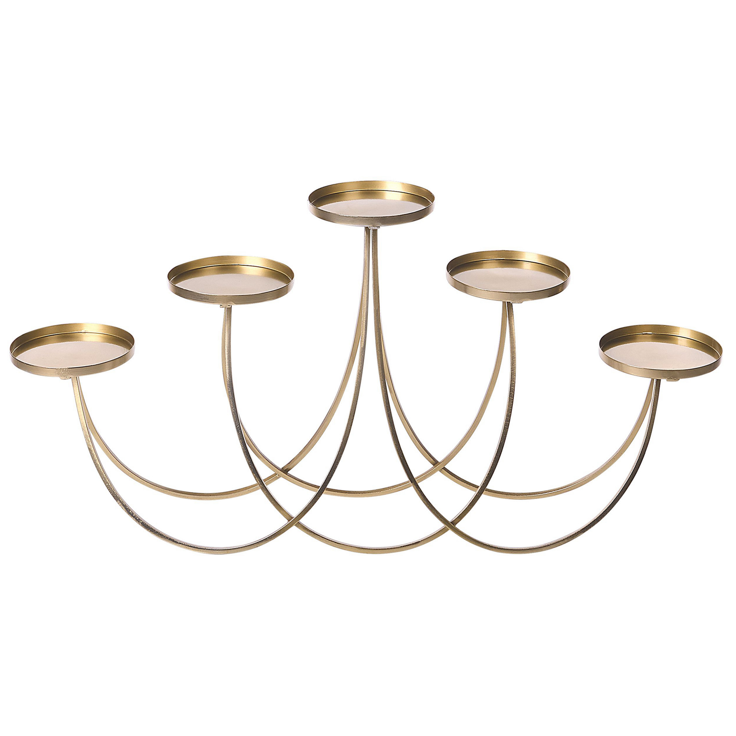 Kerzenständer BUARAN Metall 38 cm Gold