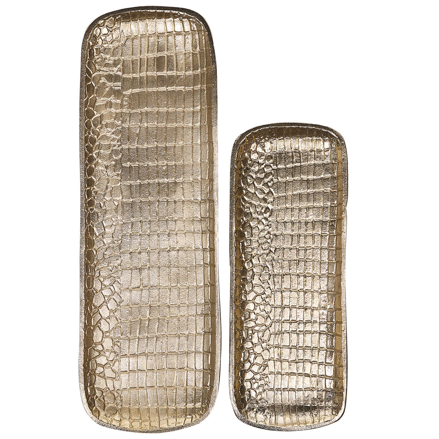 Dekoschale Aluminium gold 2er Set BRANTAS