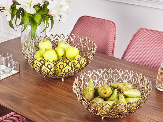 Dekoschale Aluminium gold 2er Set GROGOL