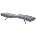 Gartenliege Aluminium Textilbespannung dunkelgrau AMELIA