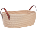 Aufbewahrungskorb Baumwolle hellbeige 2er Set GISSAR