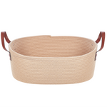 Aufbewahrungskorb Baumwolle hellbeige 2er Set GISSAR