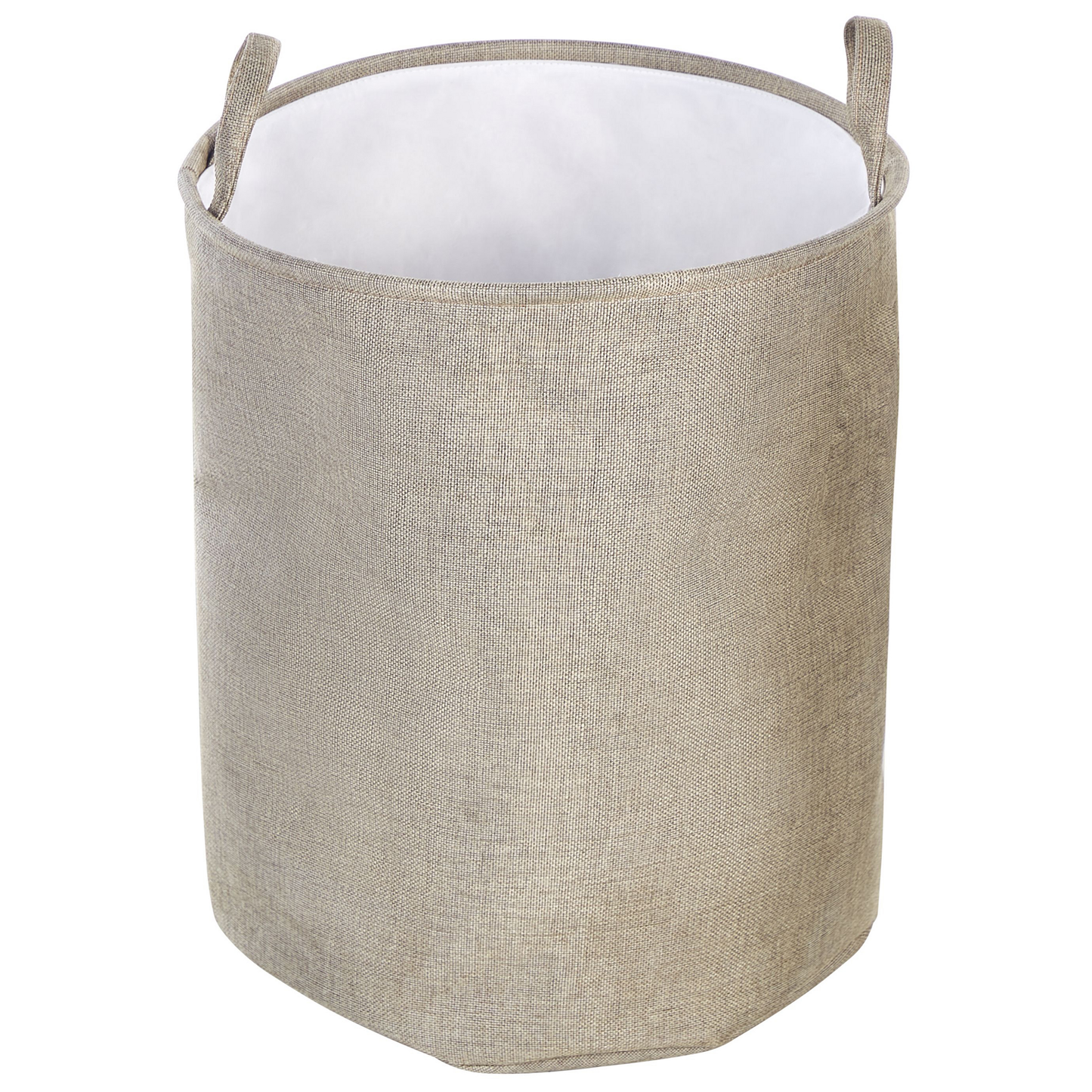 Textilkorb mit Kordelzug beige 2er Set SAMTI
