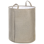 Textilkorb mit Kordelzug beige 2er Set SAMTI