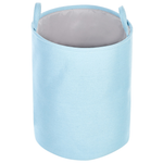 Textilkorb mit Kordelzug hellblau 3er Set ARCHA