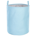Textilkorb mit Kordelzug hellblau 3er Set ARCHA