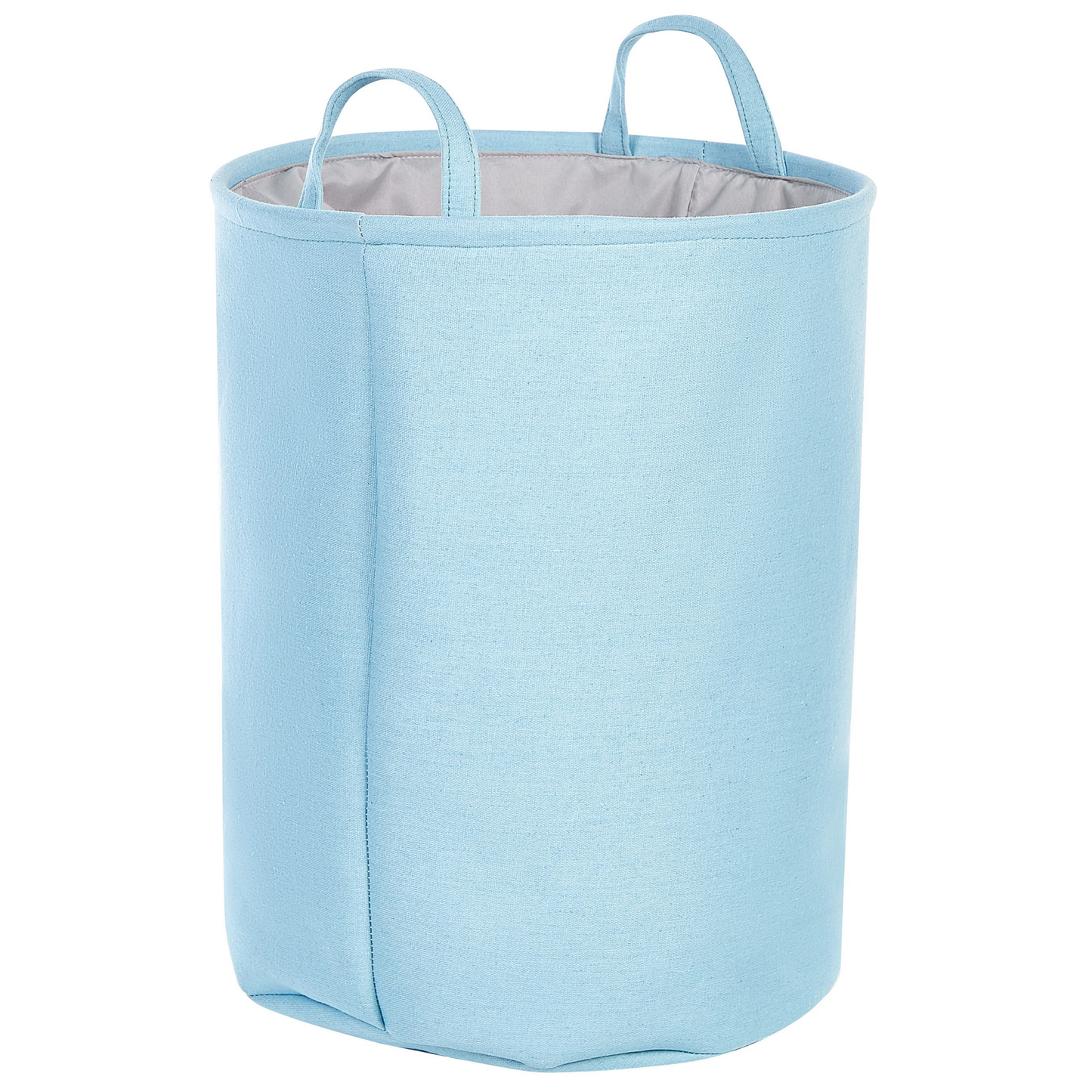 Textilkorb mit Kordelzug hellblau 3er Set ARCHA