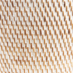 Korb mit Deckel Rattan weiss ⌀ 22 cm BARUMUN