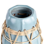 Dekovase KAMERING Keramik 27 cm Blau