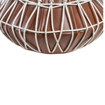 Dekovase KLUET Keramik 22 cm Braun