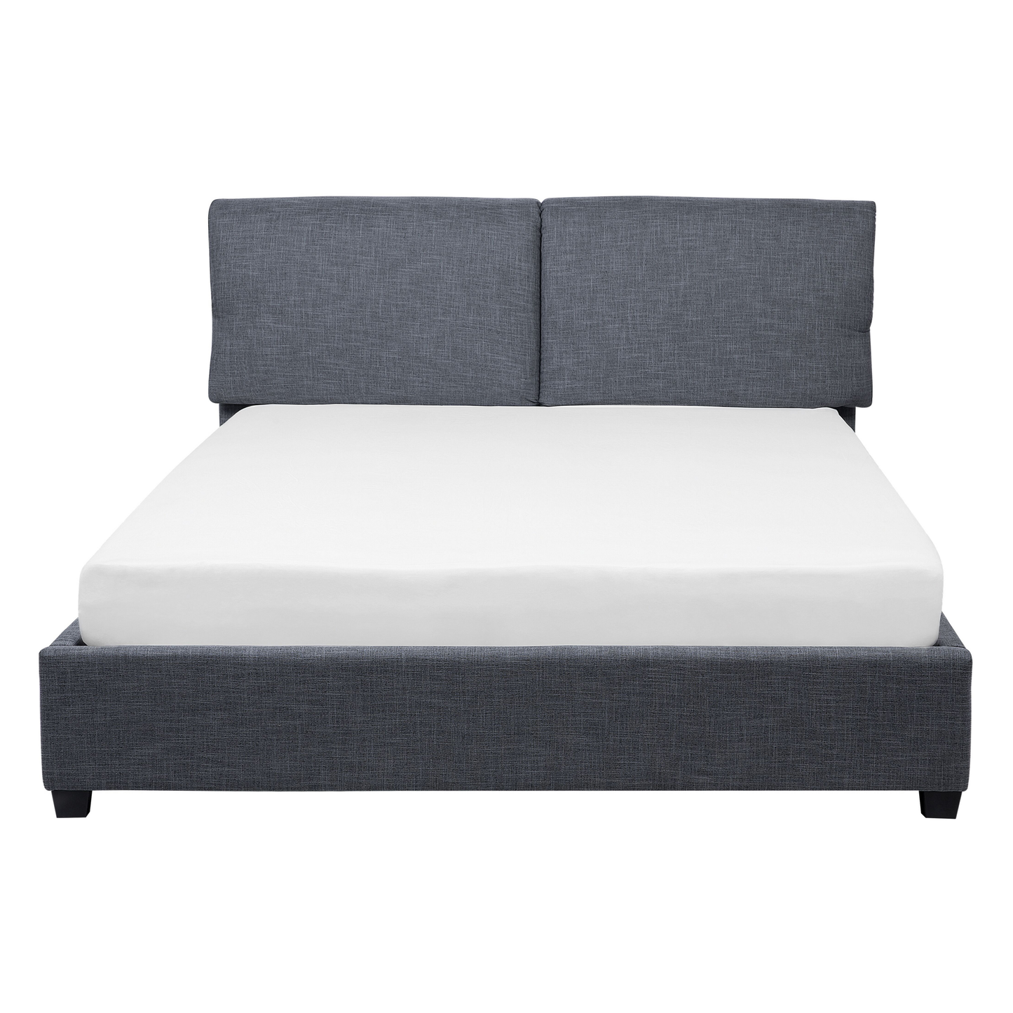 Wasserbett Leinenoptik grau 140 x 200 cm BELFORT