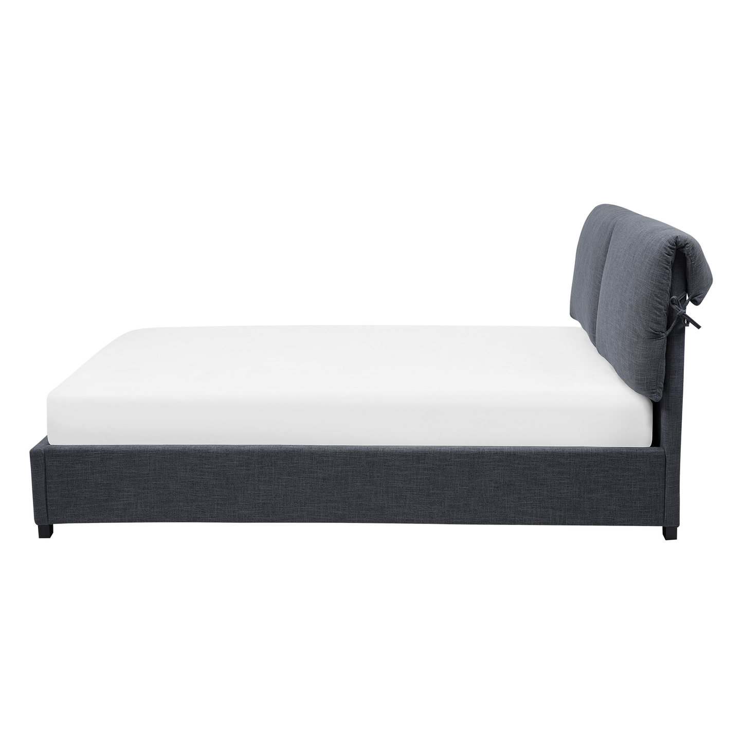 Wasserbett Leinenoptik grau 140 x 200 cm BELFORT