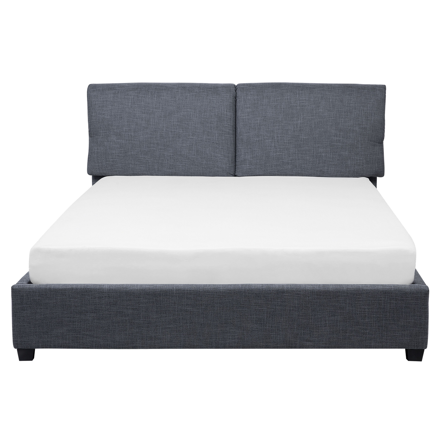 Wasserbett Leinenoptik grau 160 x 200 cm BELFORT