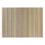 Teppich Jute beige / hellgrün 160 x 230 cm Streifenmuster Kurzflor zweiseitig TALPUR