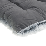 Tierbett ERGANI Samtstoff Grau