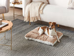 Tierbett ERGANI Samtstoff Beige