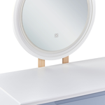 Schminktisch mit Spiegel und Hocker JOSSELIN LED Weiss