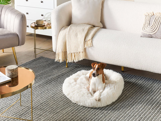 Tierbett KULU Webpelz Cremeweiss