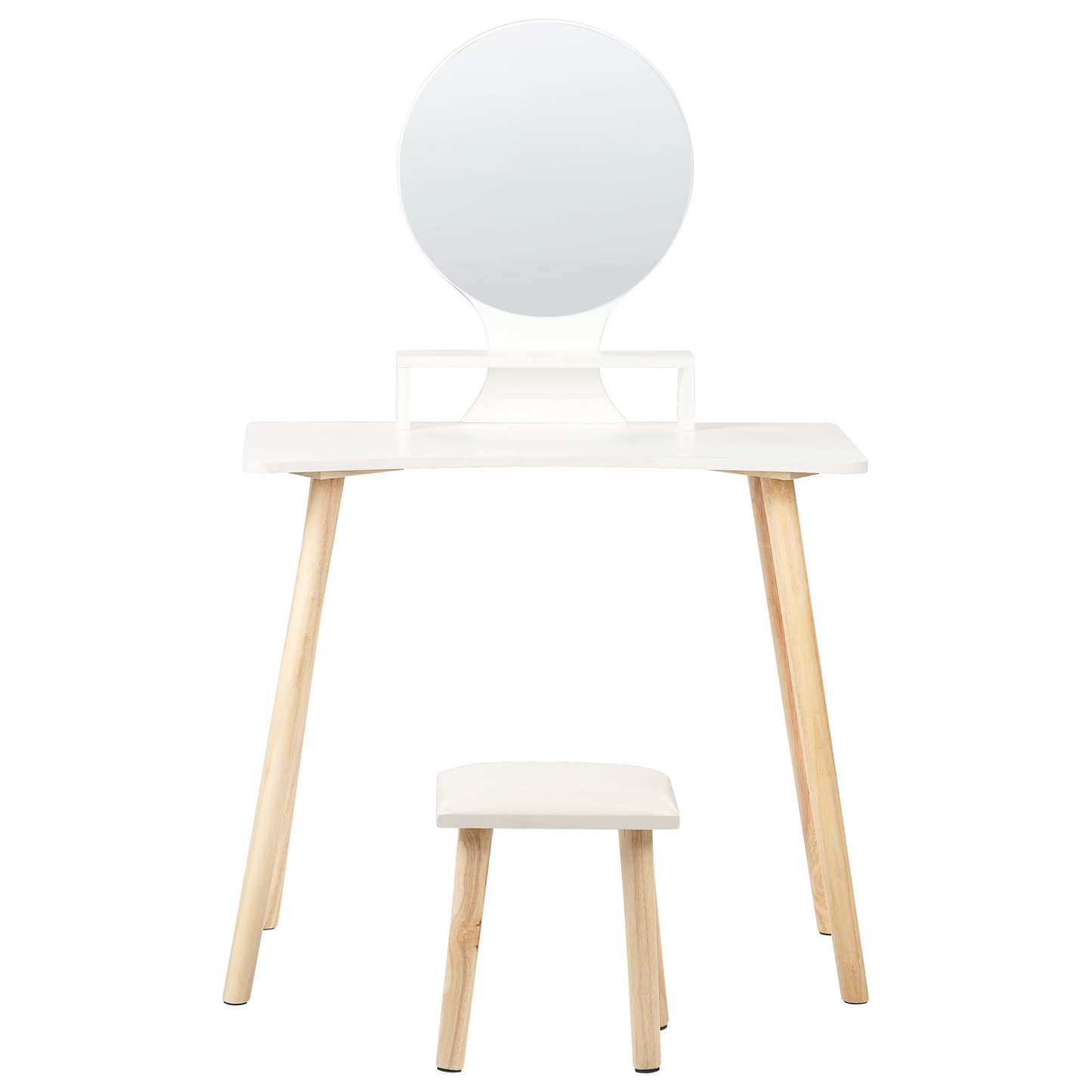 Schminktisch mit Spiegel und Hocker Weiss TOULOUGES