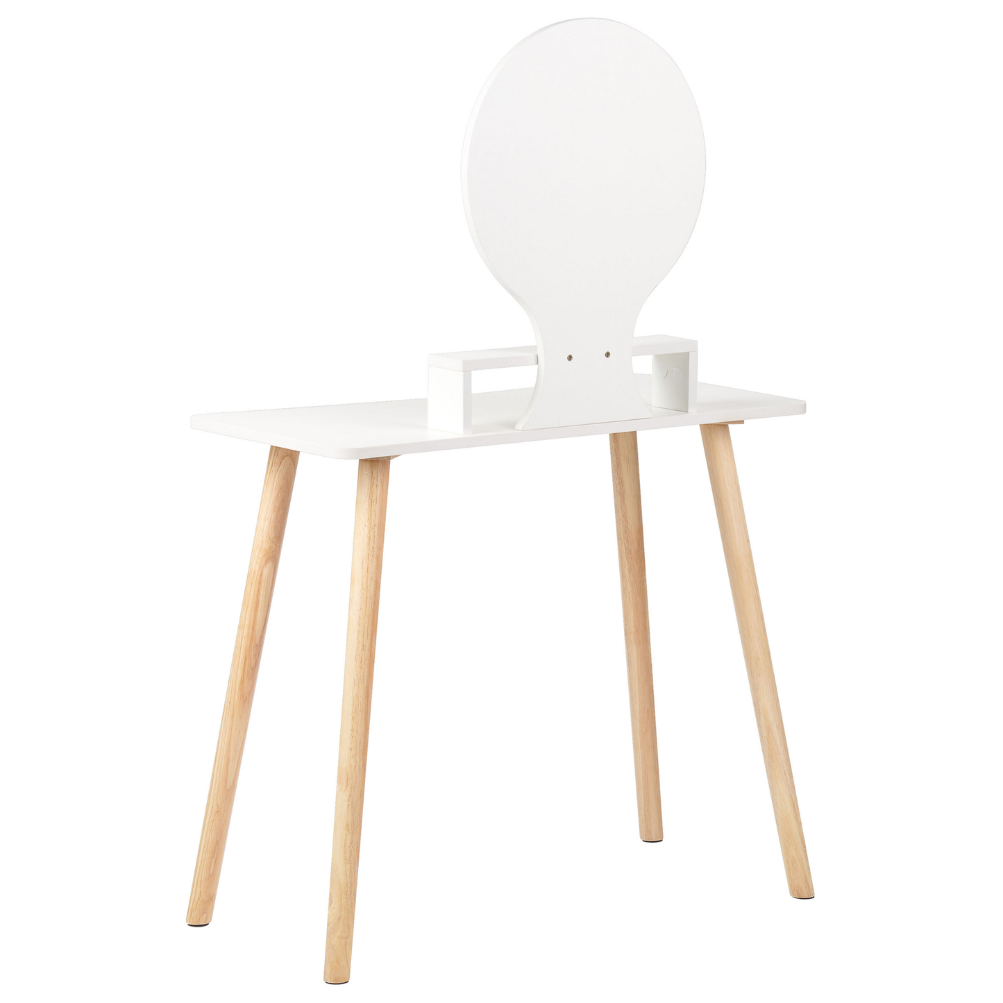 Schminktisch mit Spiegel und Hocker Weiss TOULOUGES