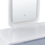 Schminktisch mit Spiegel und Hocker DIEPPE LED Weiss