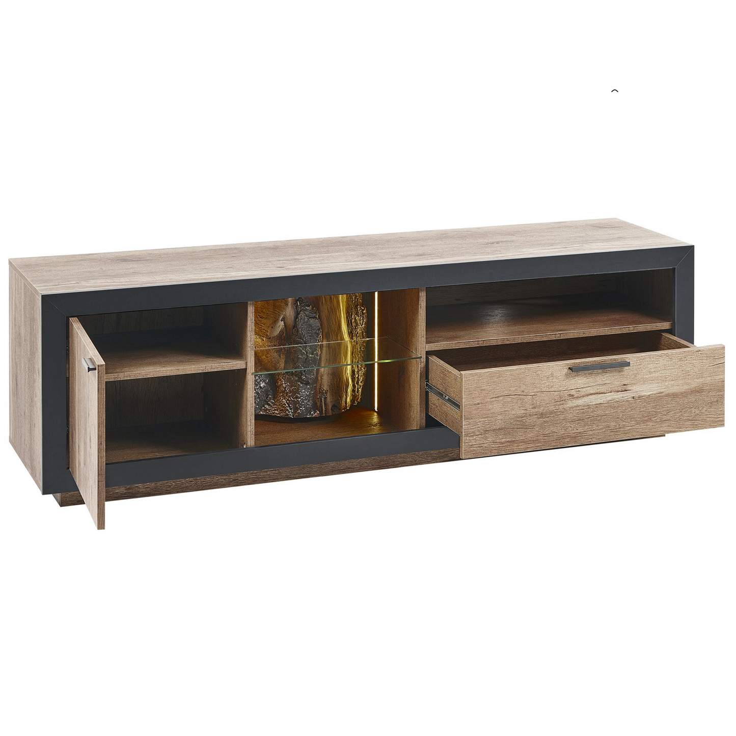 TV-Möbel MARANA Braun / Schwarz