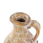 Terrakotta Dekovase 28 cm Orange Weiss FILIPPI