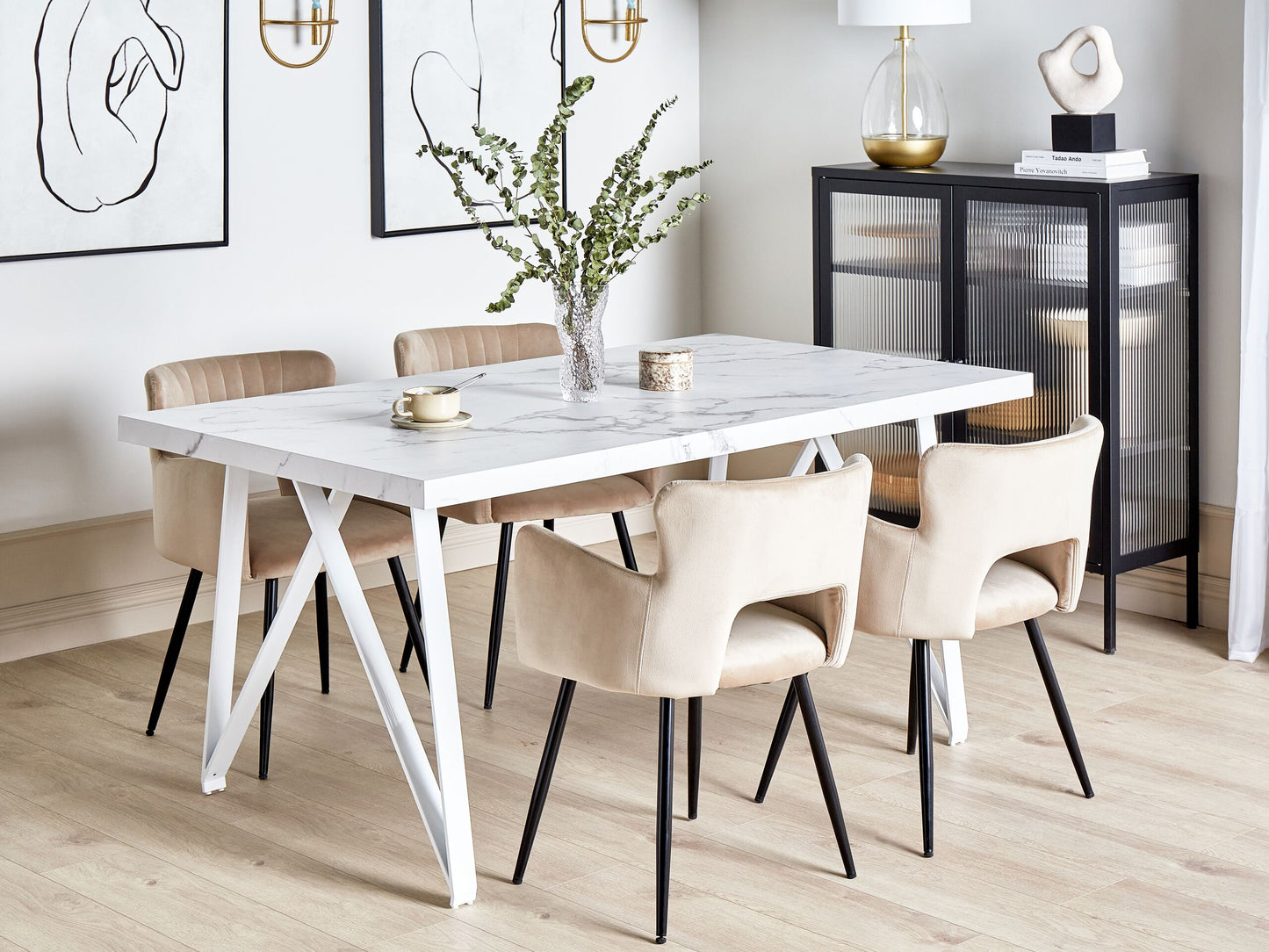 Esstisch GRIEGER Weiss 160 cm 90 cm