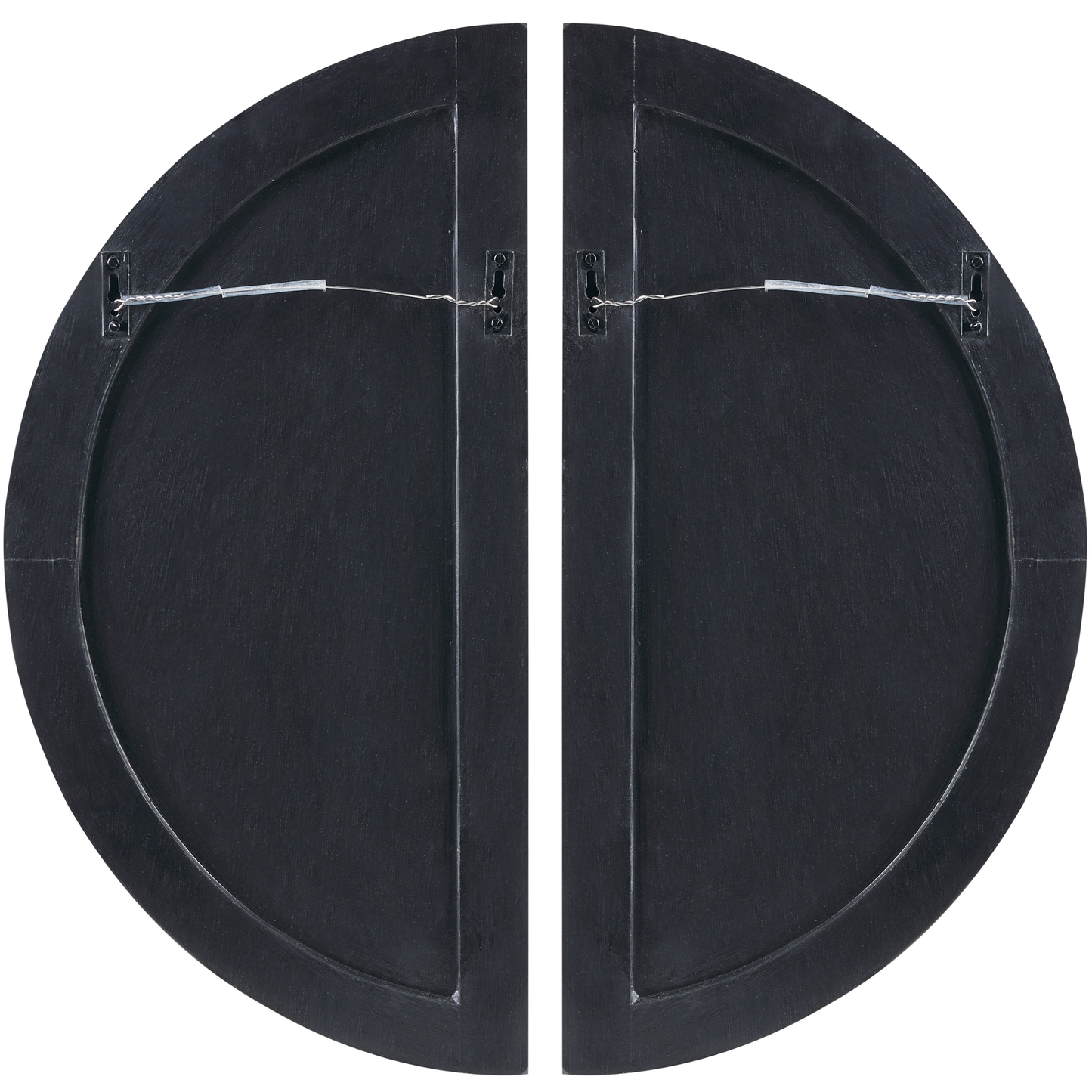 Wandobjekt MANDAU Glas 76 cm Schwarz