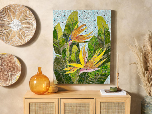 Wandobjekt MERANGIN Glas 90 cm Grün