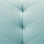 3-Sitzer Schlafsofa Samtstoff hellblau SENJA