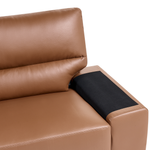 3-Sitzer Sofa Kunstleder goldbraun VOGAR