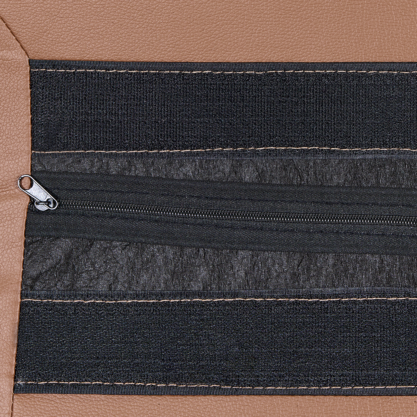 3-Sitzer Sofa Kunstleder goldbraun VOGAR