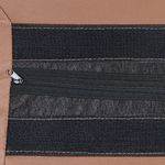 3-Sitzer Sofa Kunstleder goldbraun VOGAR