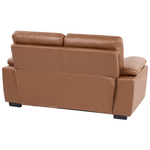 2-Sitzer Sofa Kunstleder goldbraun VOGAR
