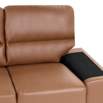 2-Sitzer Sofa Kunstleder goldbraun VOGAR