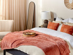 Kuscheldecke BAYBURT 150 x 200 cm Korallenrot