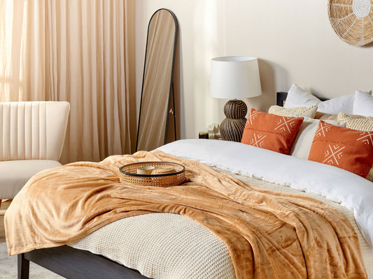 Kuscheldecke BAYBURT 200 x 220 cm Sandbeige