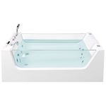 Whirlpool Badewanne weiss freistehend rechteckig 170 x 80 cm OYON