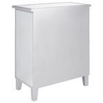 Kommode mit 3 Schubladen BREVES 71 cm Spiegeleffekt Silber