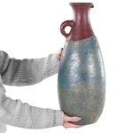 Dekovase VELIA Keramik 50 cm Blau