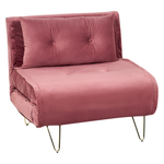 Schlafsofa Samtstoff rosa VESTFOLD