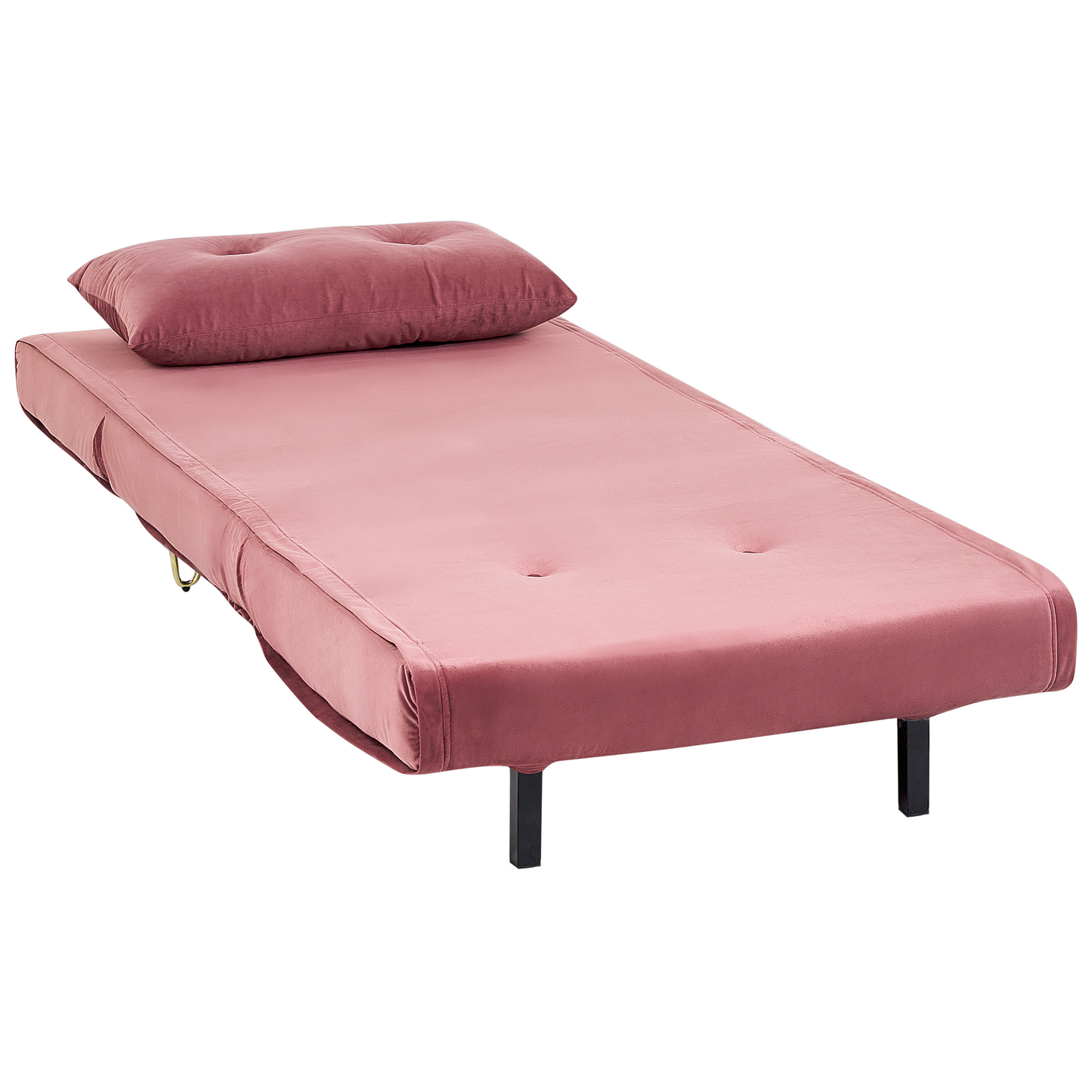 Schlafsofa Samtstoff rosa VESTFOLD