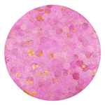 Teppich Kuhfell rosa ⌀ 140 cm Patchwork Kurzflor ZEYTIN