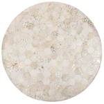 Teppich Kuhfell grau ⌀ 140 cm Patchwork Kurzflor ZEYTIN