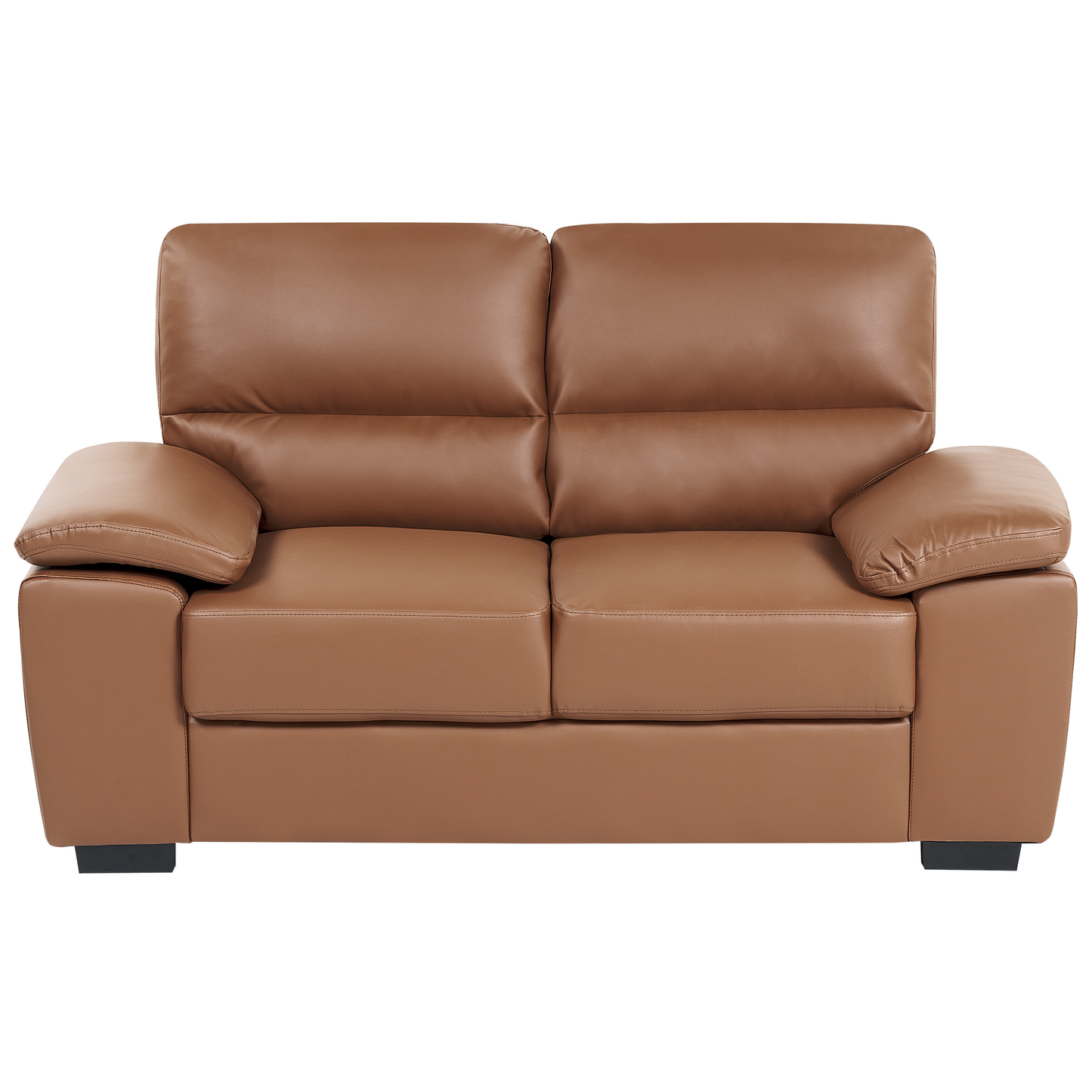 Sofa Set Kunstleder goldbraun 5-Sitzer VOGAR