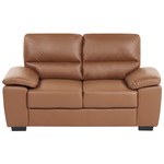 Sofa Set Kunstleder goldbraun 5-Sitzer VOGAR