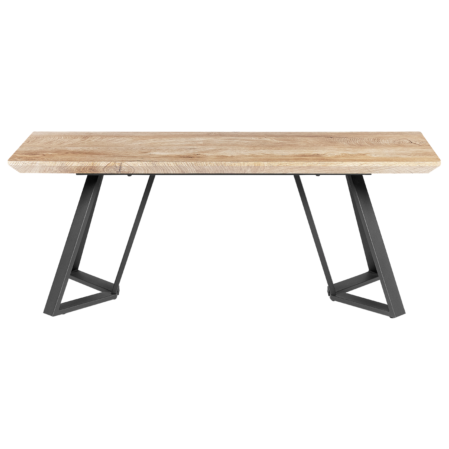 Sitzbank heller Holzfarbton / schwarz 120 cm UPTON