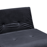 Schlafsofa Samtstoff schwarz VESTFOLD