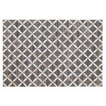 Teppich Kuhfell grau / beige 140 x 200 cm Patchwork Kurzflor GENC